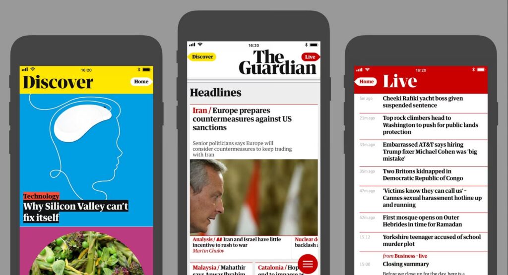 the Guardian aplikacja dostęp do treści