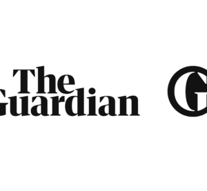 The guardian app logo - white