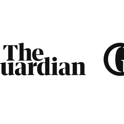 The guardian app logo - white