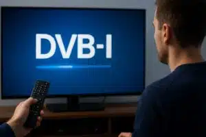 Telewizor z napisem DVB-I