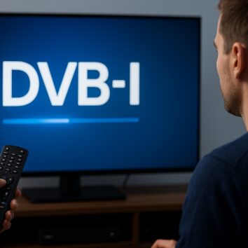 Telewizor z napisem DVB-I
